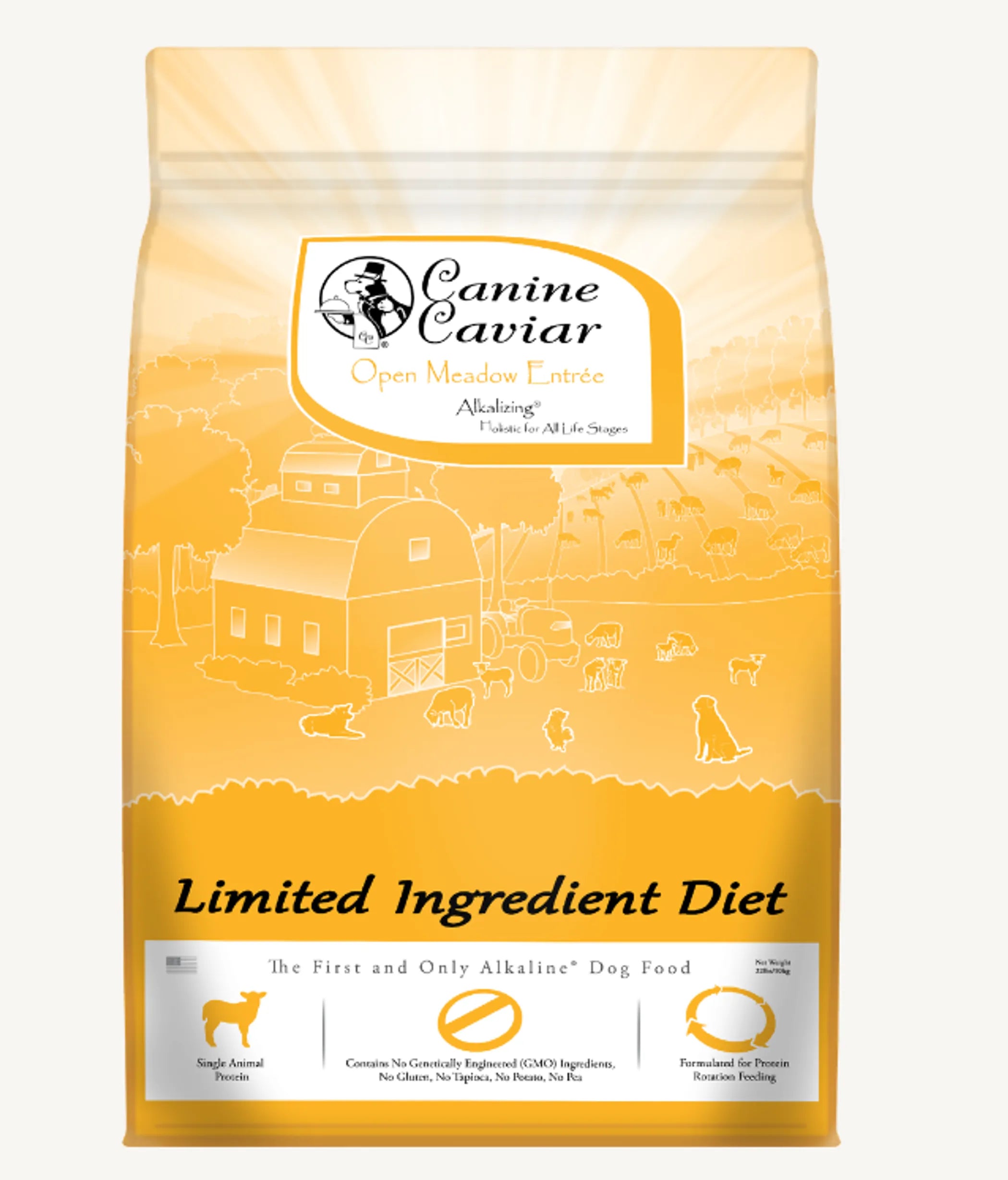 Canine Caviar Open Meadow Limited Ingredient Alkaline Entrée – All Life Stages Dry Dog Food